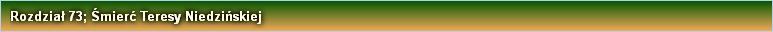 Rozdział 73; Śmierć Teresy Niedzińskiej