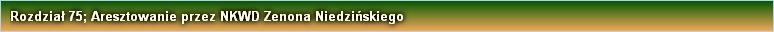 Rozdział 75; Aresztowanie przez NKWD Zenona Niedzińskiego
