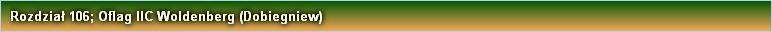 Rozdział 106; Oflag IIC Woldenberg (Dobiegniew)