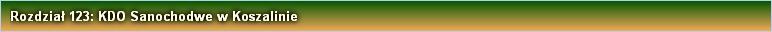 Rozdział 123: KDO Sanochodwe w Koszalinie